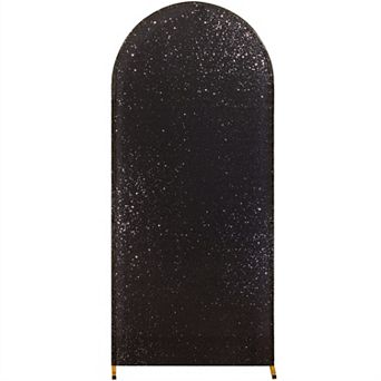 Bling Arch Backdrop Cover, Sequin Wedding Arch Stand Cover With Round Sequins, Zipper Design,6.6FT