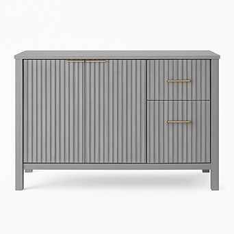 47" Buffet Sideboard Cabinet with 2 Doors & 3 Drawers Wood Console Table Vintage Coffee Bar Cabinet