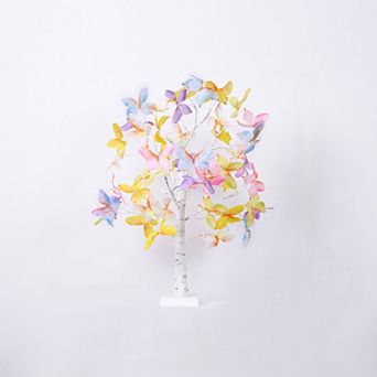 Lighted Birch Table Lamp