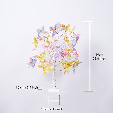 Lighted Birch Table Lamp