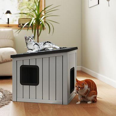 Multi-Pet Weatherproof House: Durable PP, Indoor/Outdoor