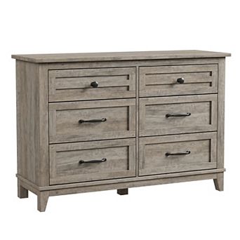 6 Dresser for Bedroom, 47" Wide Drawer Dresser with Storage Freestanding,Wooden Closet Storage Chest