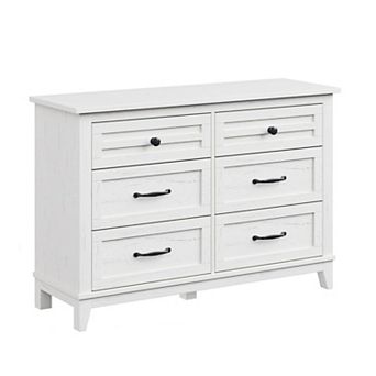 6 Dresser for Bedroom, 47" Wide Drawer Dresser with Storage Freestanding,Wooden Closet Storage Chest