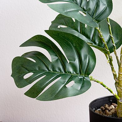 Lighted Simulation Monstera Table Lamp