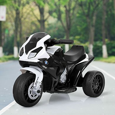 Gymax Kids Ride On Motorcycle BMW Licensed 6V Electric 3 Wheels Bicycle w/ Music&Light