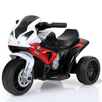 Gymax Kids Ride On Motorcycle BMW Licensed 6V Electric 3 Wheels Bicycle w/ Music&Light