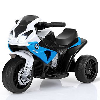 Gymax Kids Ride On Motorcycle BMW Licensed 6V Electric 3 Wheels Bicycle w/ Music&Light