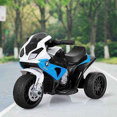 Gymax Kids Ride On Motorcycle BMW Licensed 6V Electric 3 Wheels Bicycle w/ Music&Light