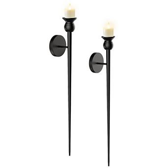 Set of 2 Candle Wall Sconces