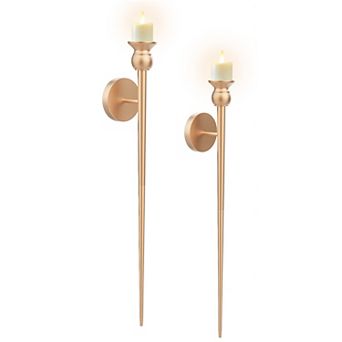 Set of 2 Candle Wall Sconces