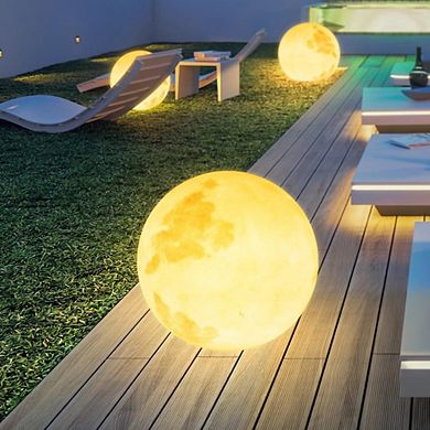 3d Moon Indoor & Outdoor Floor Lamp