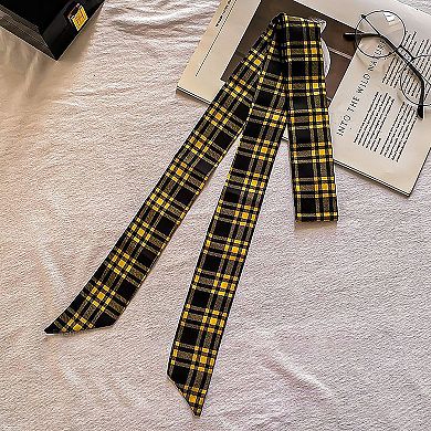 Women's Black & White Striped Tie Belt Y2K Fashion Statement Belt