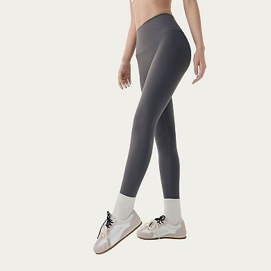 Women's High Waist Full Length Active Leggings with Sleek Stretch Fabric Smooth Contoured Fit