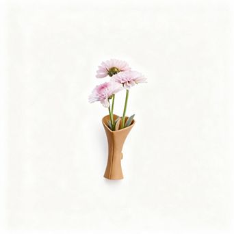 Mini Vase Car Air Vent Clip with Artificial Flowers Decorative Car Accessory