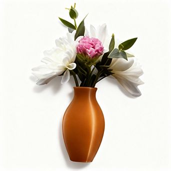 Mini Vase Car Air Vent Clip with Artificial Flowers Decorative Car Accessory