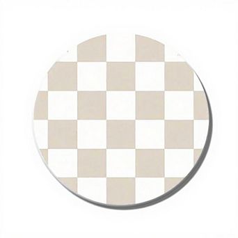 Checkered Car Cup Holder Coasters Anti-Slip Absorbent Mats Set of 2