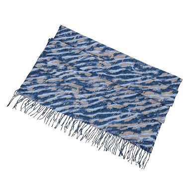 Women's Zebra Pattern Soft Brushed Scarf with Fringe Tassel Ends 70.5×27.5 Inches