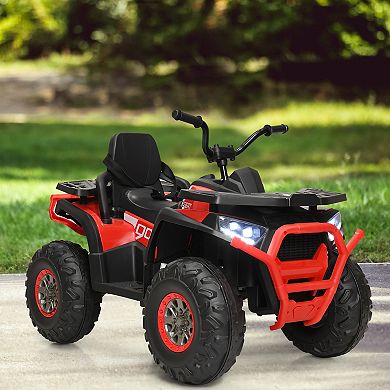 Gymax 12V Electric Kids Ride On Car ATV 4-Wheeler Quad w/ LED Light