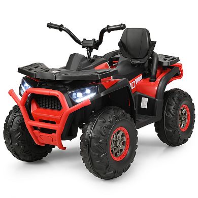 Gymax 12V Electric Kids Ride On Car ATV 4-Wheeler Quad w/ LED Light