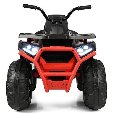 Gymax 12V Electric Kids Ride On Car ATV 4-Wheeler Quad w/ LED Light