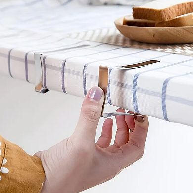 Cheer Collection Stainless Steel Tablecloth Clips Set 12 Pack Rust Proof Secure Hold Indoors Outdoor