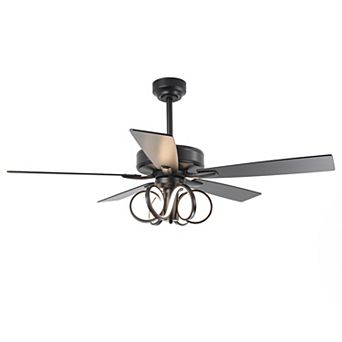 52-inch Modern Intergrated LED Dimmabe Ceiling Fan with Remote Control