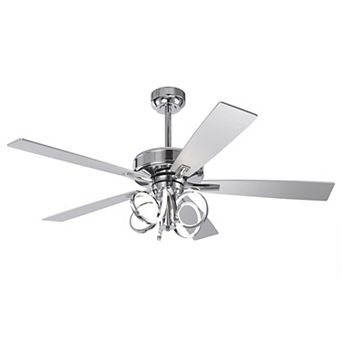 52-inch Modern Intergrated LED Dimmabe Ceiling Fan with Remote Control