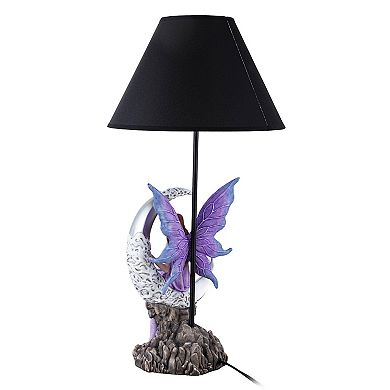 24.5" H Hand Painted Woodland Fairy Moon Reading Table Lamp Bedside Light