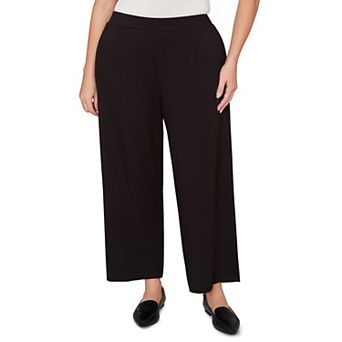 Plus Size Alfred Dunner Seville Wide Leg Ankle Pants