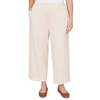 Plus Size Alfred Dunner Seville Wide Leg Ankle Pants