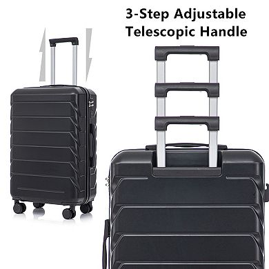 3 pcs ABS Spinner Wheel Luggage With Combination Lock