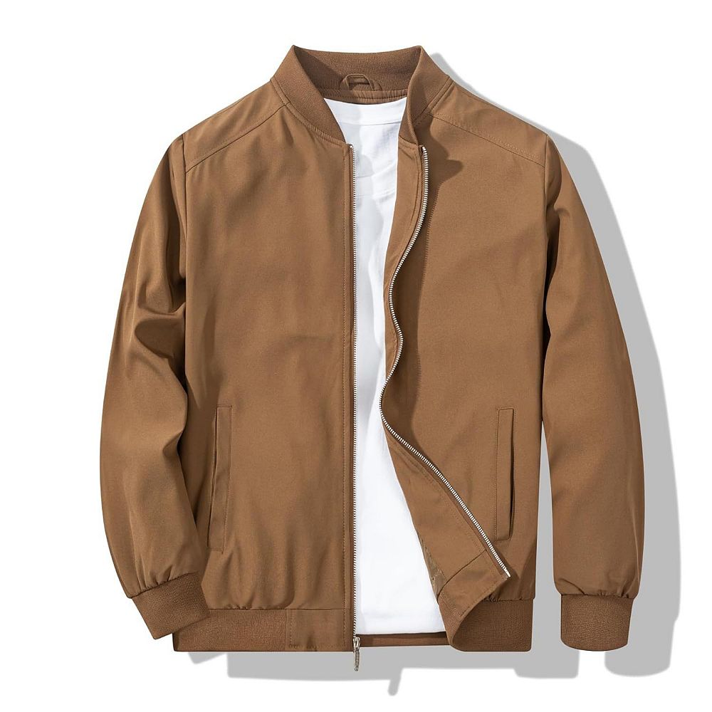 Men's Casual Lightweight Windbreaker Jacket for Spring and Fall