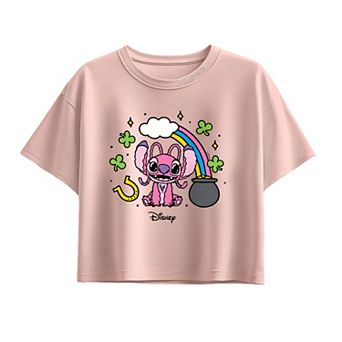 Girls Disney's Lilo & Stitch St. Patrick's Day Angel Graphic Tee