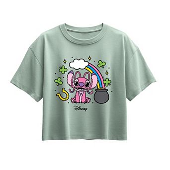 Girls Disney's Lilo & Stitch St. Patrick's Day Angel Graphic Tee