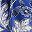 Blue Large Floral