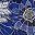Blue Large Floral