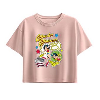 Girls 7-16 Wonder Woman Icons Boxy Tee