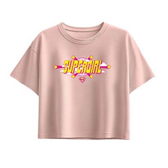 Girls 7-16 DC Comics Supergirl Logo Boxy Tee