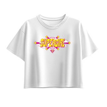 Girls 7-16 DC Comics Supergirl Logo Boxy Tee
