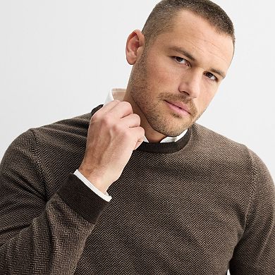 Men's Apt. 9® Long Sleeve Merino Crew Neck Sweater