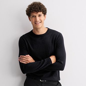 Men's Apt. 9® Long Sleeve Merino Crew Neck Sweater
