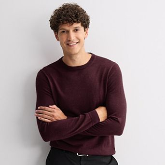 Men's Apt. 9® Long Sleeve Merino Crew Neck Sweater