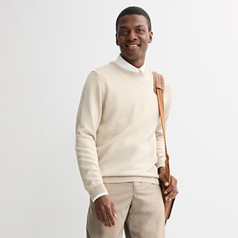 Men's Apt. 9® Long Sleeve Merino Crew Neck Sweater
