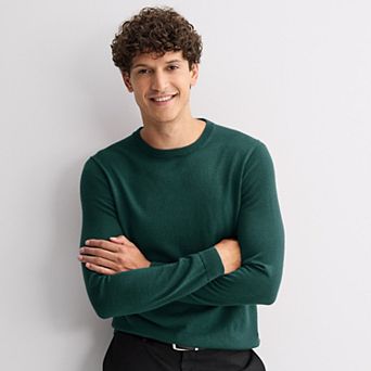 Men's Apt. 9® Long Sleeve Merino Crew Neck Sweater