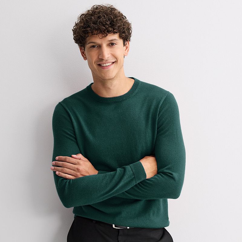 Men's Apt. 9® Long Sleeve Merino Crew Neck Sweater
