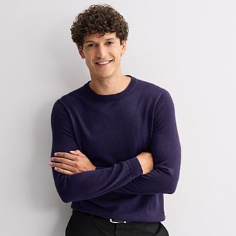 Men's Apt. 9® Long Sleeve Merino Crew Neck Sweater