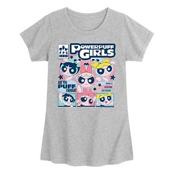 Girls 7-16 Powerpuff Girls Y2K Comic Cover Graphic Tee
