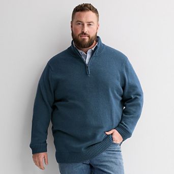 Big & Tall Sonoma Goods For Life® Quarter-Zip Sweater