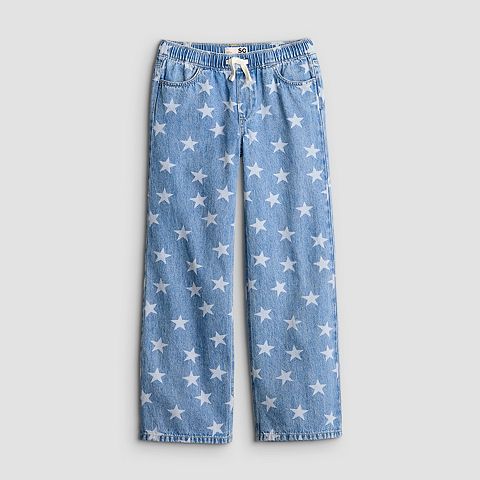 Girls 7-20 SO Star Wide Leg Jeans in Regular & Plus Size