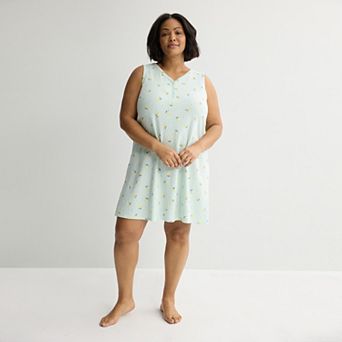 Plus Size Croft & Barrow® Textured Knit Sleepshirt